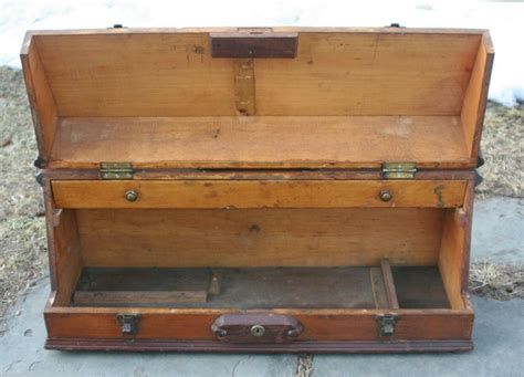 vintage wooden tool box ebay